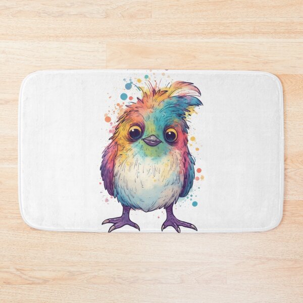 Item preview, A small, colorful bird gazes curiously at the world. designed and sold by Mianku | Für das Leben.