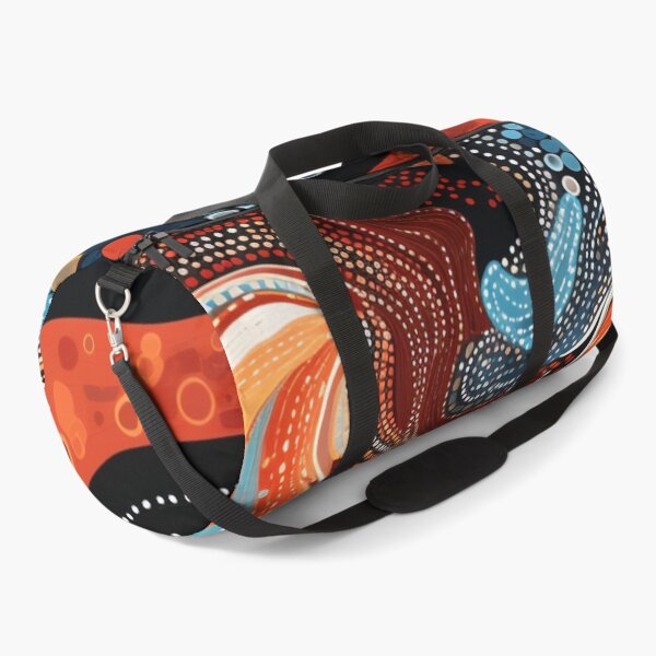 Item preview, Aboriginal Inspired Dot Art - Abstract Flowing Waves Pattern designed and sold by GrinGalore.