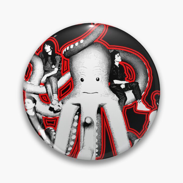 Item preview, Red Line Octopus Band Pop Punk designed and sold by juranimkhazmir.