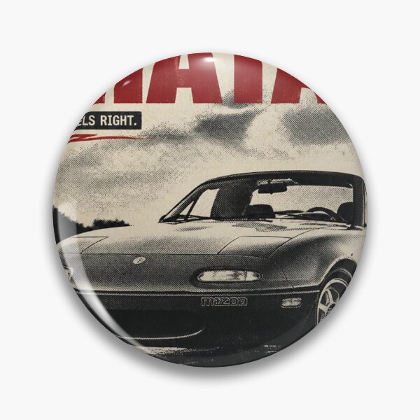 Item preview, Vintage retro alternative car poster MAZDA MIATA designed and sold by ameliekhal.