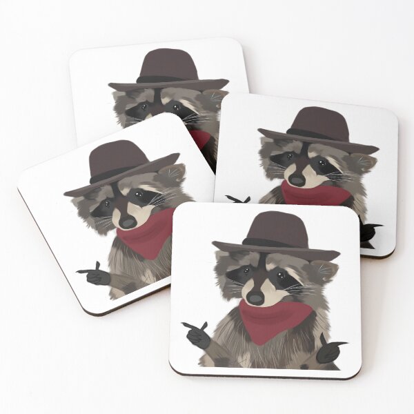 Item preview, Cowboy Raccoon  designed and sold by LoicThiessen.