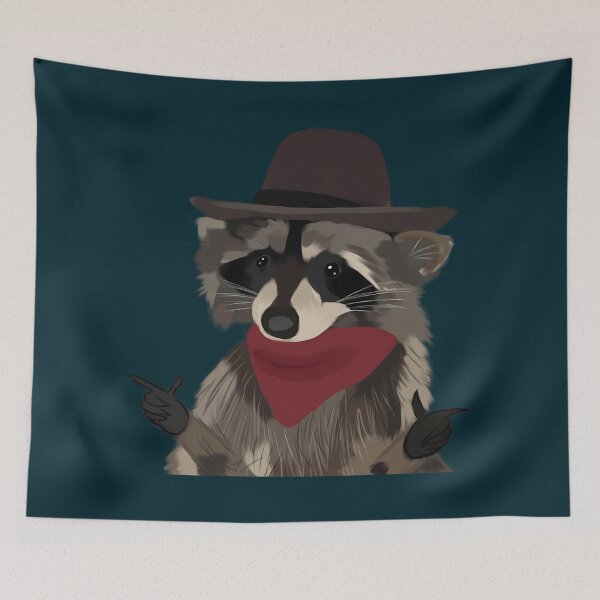 Item preview, Cowboy Raccoon  designed and sold by LoicThiessen.