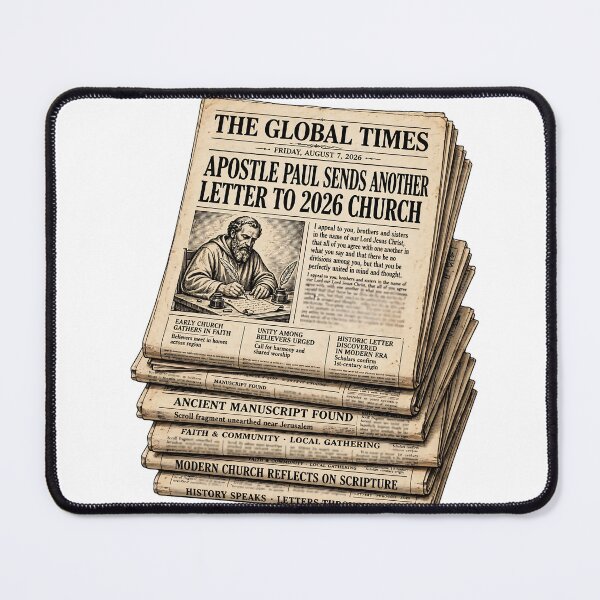 Item preview, If Paul Were Here We'd Be Getting A Letter - Apostle Paul Sends Another Letter To 2026 Church Newspaper designed and sold by Neurospicy Trolls.