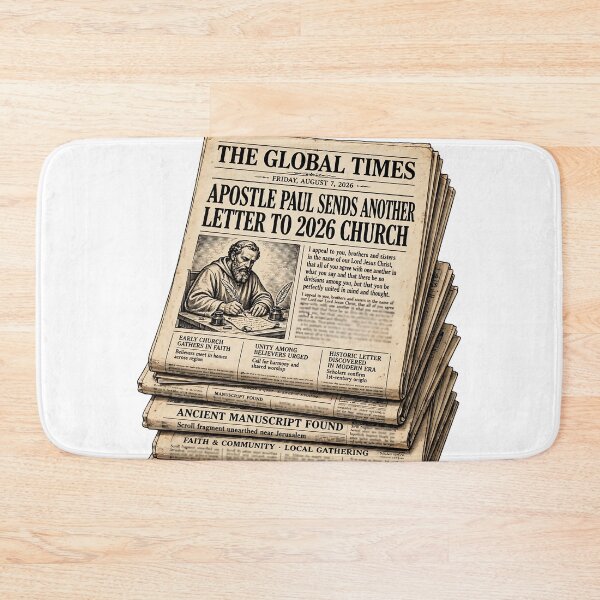 Item preview, If Paul Were Here We'd Be Getting A Letter - Apostle Paul Sends Another Letter To 2026 Church Newspaper designed and sold by Neurospicy Trolls.