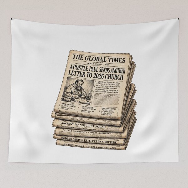 Item preview, If Paul Were Here We'd Be Getting A Letter - Apostle Paul Sends Another Letter To 2026 Church Newspaper designed and sold by Neurospicy Trolls.