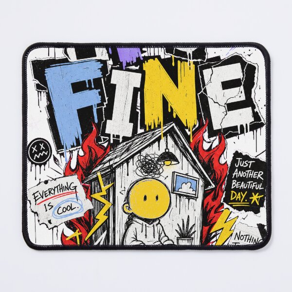 Item preview, It's Fine Chaos Collage Streetwear Graphic Tee designed and sold by KIDEnia.