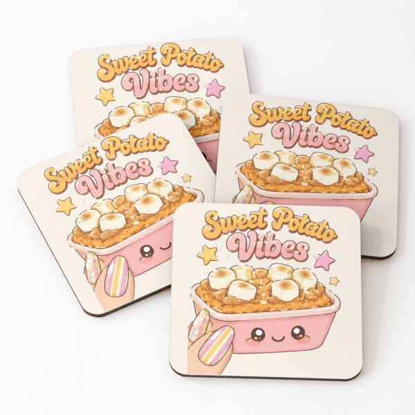 Item preview, Sweet Potato Vibes Thanksgiving Casserole Kawaii designed and sold by Yellowriversss.