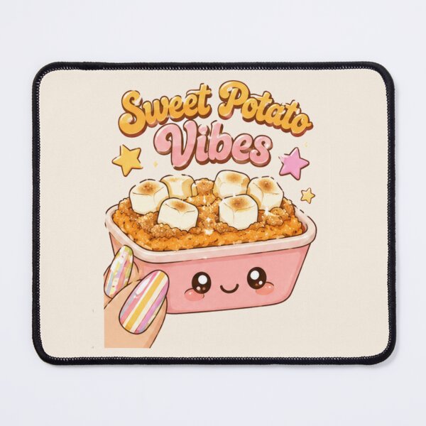 Item preview, Sweet Potato Vibes Thanksgiving Casserole Kawaii designed and sold by Yellowriversss.
