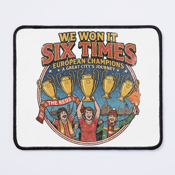 Item preview, We won it six times LFC Champions designed and sold by Red-since-1892.