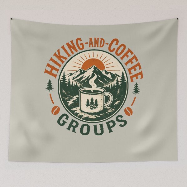 Item preview, Midlife Hiking Friends Retro Trail Club Design designed and sold by JansenGS.