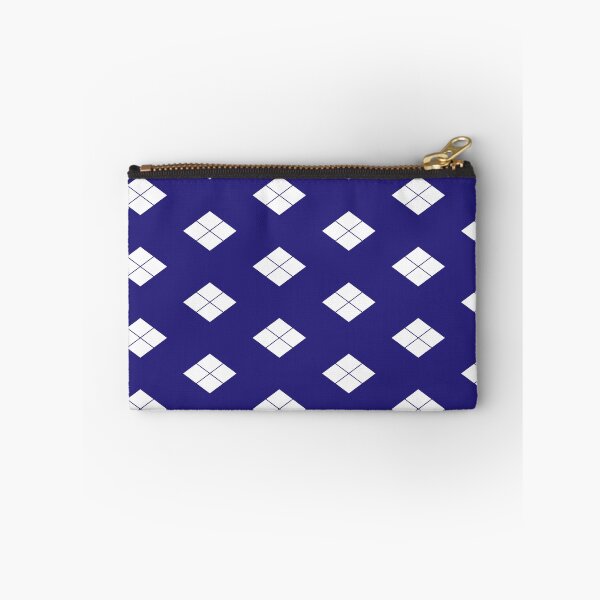 Item preview, Takeda Shingen Crest - Takeda Bishi Samurai Mon White Blue Tile / Japanese Crest designed and sold by 戦国まーけっと SENGOKU MARKET.