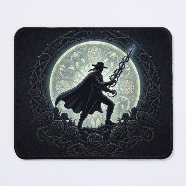 Item preview, Gothic Zorro Moon and Roses designed and sold by SipWithStyleArt.