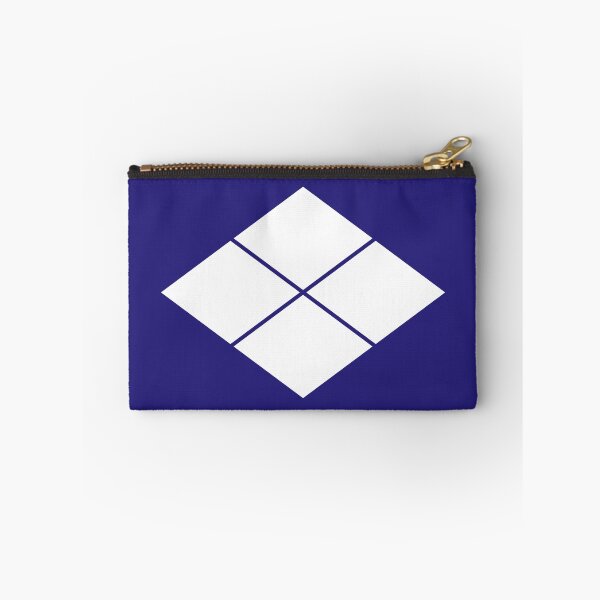 Item preview, Takeda Shingen Crest - Takeda Bishi Samurai Mon White Blue / Japanese Crest  designed and sold by 戦国まーけっと SENGOKU MARKET.