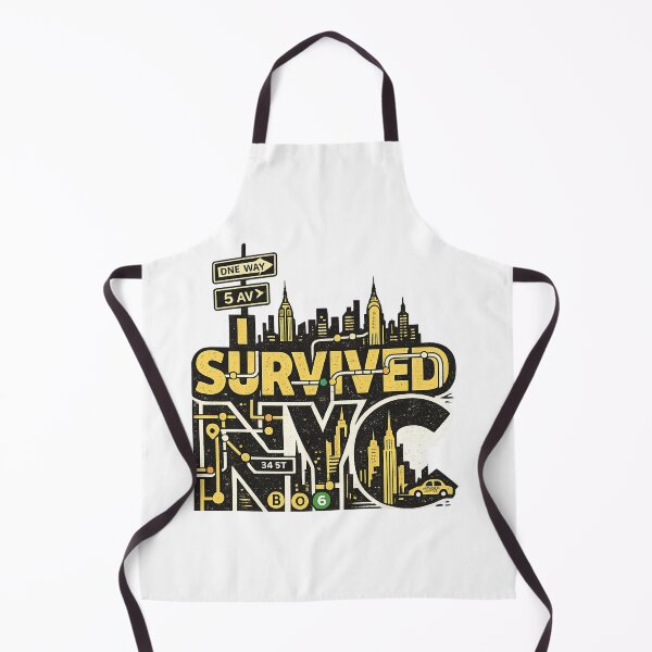 Item preview, I Survived NYC Subway Funny New York Commuter Typography designed and sold by teemix.