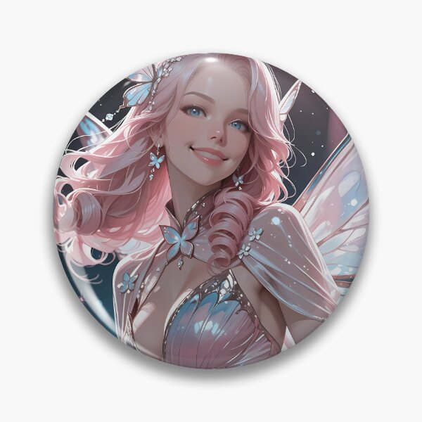 Item preview, Pink Pixie Fairy with Butterfly Wings Enchanted Fairycore designed and sold by BorgSpareParts.
