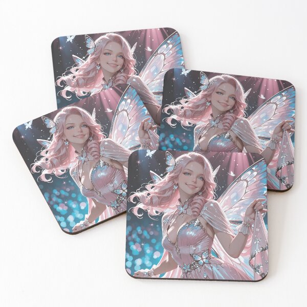 Item preview, Pink Pixie Fairy with Butterfly Wings Enchanted Fairycore designed and sold by BorgSpareParts.