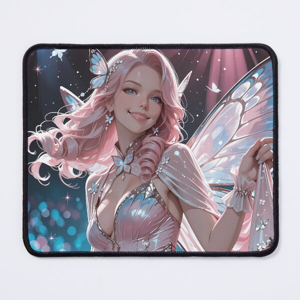 Item preview, Pink Pixie Fairy with Butterfly Wings Enchanted Fairycore designed and sold by BorgSpareParts.