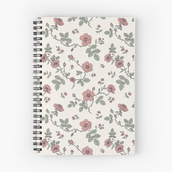 Item preview, Vintage Wild Rose Vine Pattern – Hand Drawn Botanical Floral Print designed and sold by NuvoraNest.