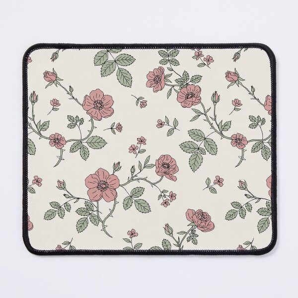Item preview, Vintage Wild Rose Vine Pattern – Hand Drawn Botanical Floral Print designed and sold by NuvoraNest.