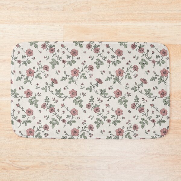 Item preview, Vintage Wild Rose Vine Pattern – Hand Drawn Botanical Floral Print designed and sold by NuvoraNest.