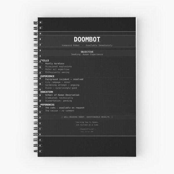Item preview, Doombot — Curriculum Vitae designed and sold by DoombotOfficial.