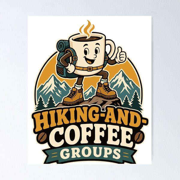 Item preview, Midlife Hiking Friends Retro Trail Club Design designed and sold by JansenGS.