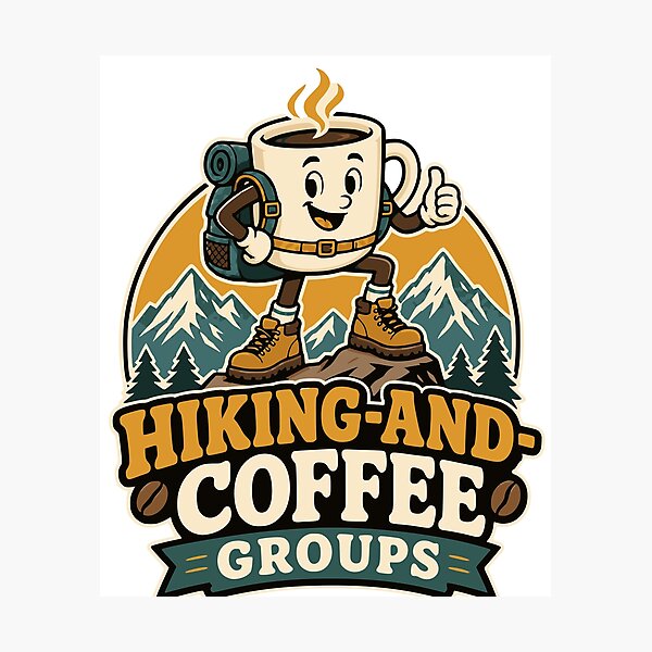 Item preview, Midlife Hiking Friends Retro Trail Club Design designed and sold by JansenGS.