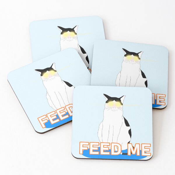 Item preview, Cat meme feed me designed and sold by Raiserdesign33.