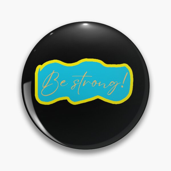 Item preview, Be Strong Gold Motivational Quote Sticker Shirt designed and sold by Funnygiftsstudio .