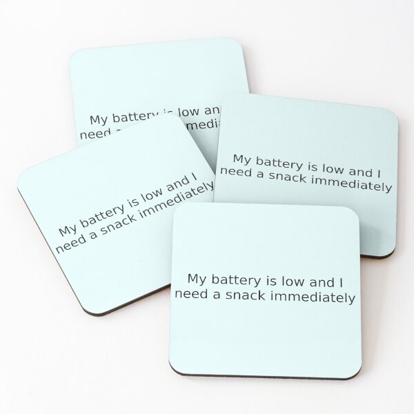 Item preview, My battery is low and I need a snack immediately designed and sold by English Learning.