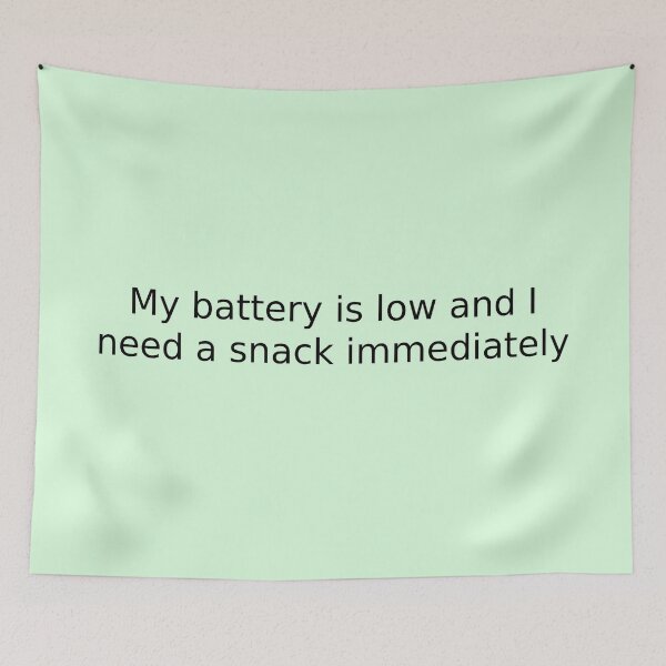 Item preview, My battery is low and I need a snack immediately designed and sold by English Learning.