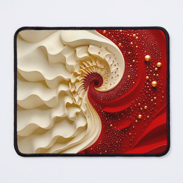 Item preview, Mesmerizing Swirl of Colors in Red and White designed and sold by Vicky Brago-Mitchell®.