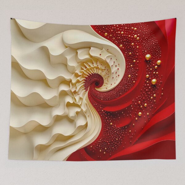 Item preview, Mesmerizing Swirl of Colors in Red and White designed and sold by Vicky Brago-Mitchell®.
