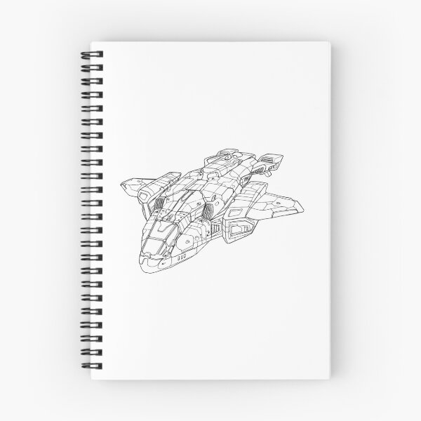 Item preview, Unsc Pelican - Black Outline designed and sold by Alyzah-Maughan.