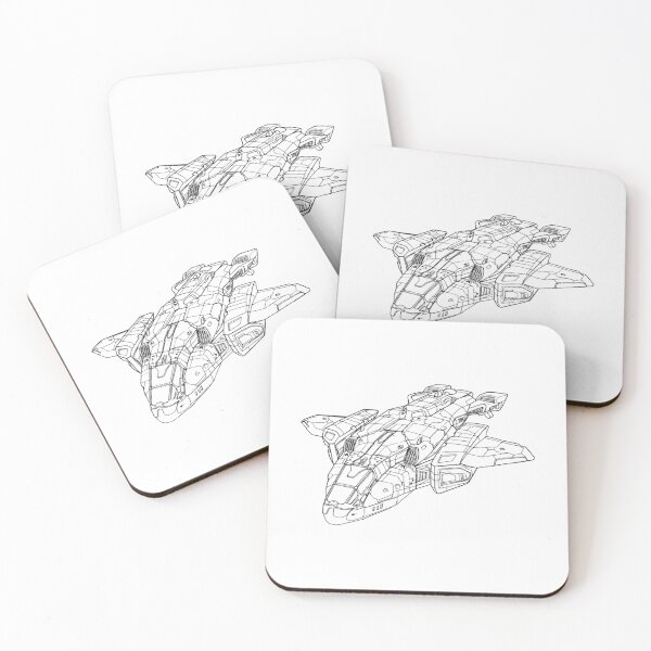 Item preview, Unsc Pelican - Black Outline designed and sold by Alyzah-Maughan.