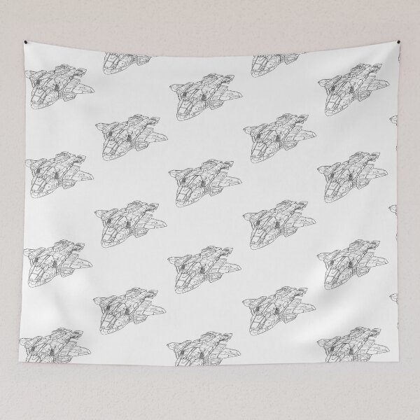 Item preview, Unsc Pelican - Black Outline designed and sold by Alyzah-Maughan.