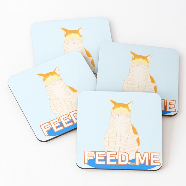 Item preview, Orange Cat meme feed me designed and sold by Raiserdesign33.