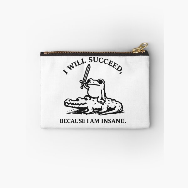Item preview, I Will Succeed Because I Am Insane Frog T-Shirt designed and sold by teemix.