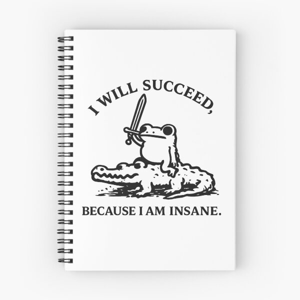 Item preview, I Will Succeed Because I Am Insane Frog T-Shirt designed and sold by teemix.