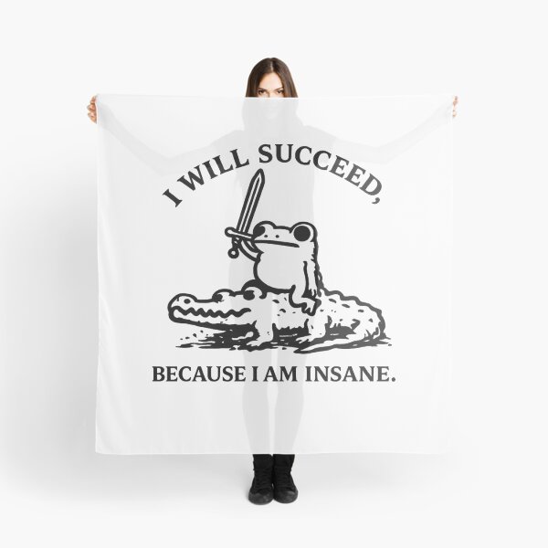 Item preview, I Will Succeed Because I Am Insane Frog T-Shirt designed and sold by teemix.