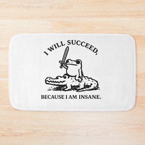 Item preview, I Will Succeed Because I Am Insane Frog T-Shirt designed and sold by teemix.