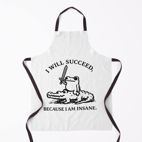 Item preview, I Will Succeed Because I Am Insane Frog T-Shirt designed and sold by teemix.