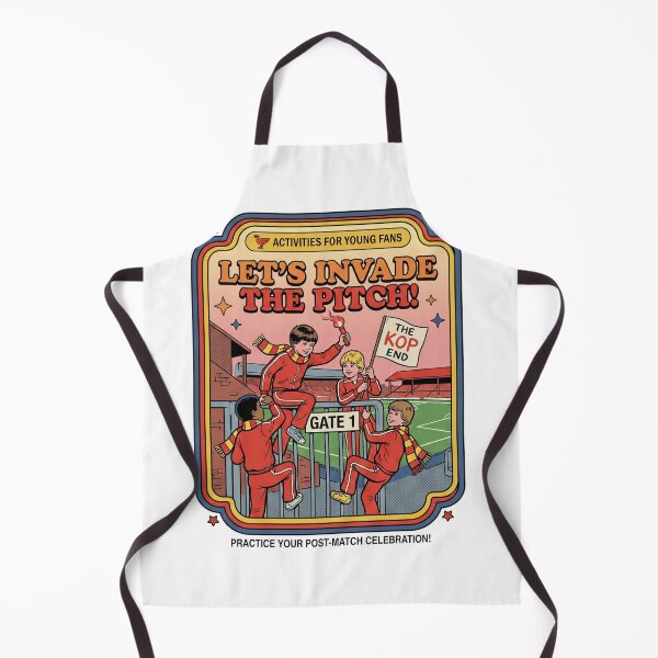 Item preview, Let's invade the pitch Liveprool FC LFC Vintage Retro soccer football designed and sold by Red-since-1892.