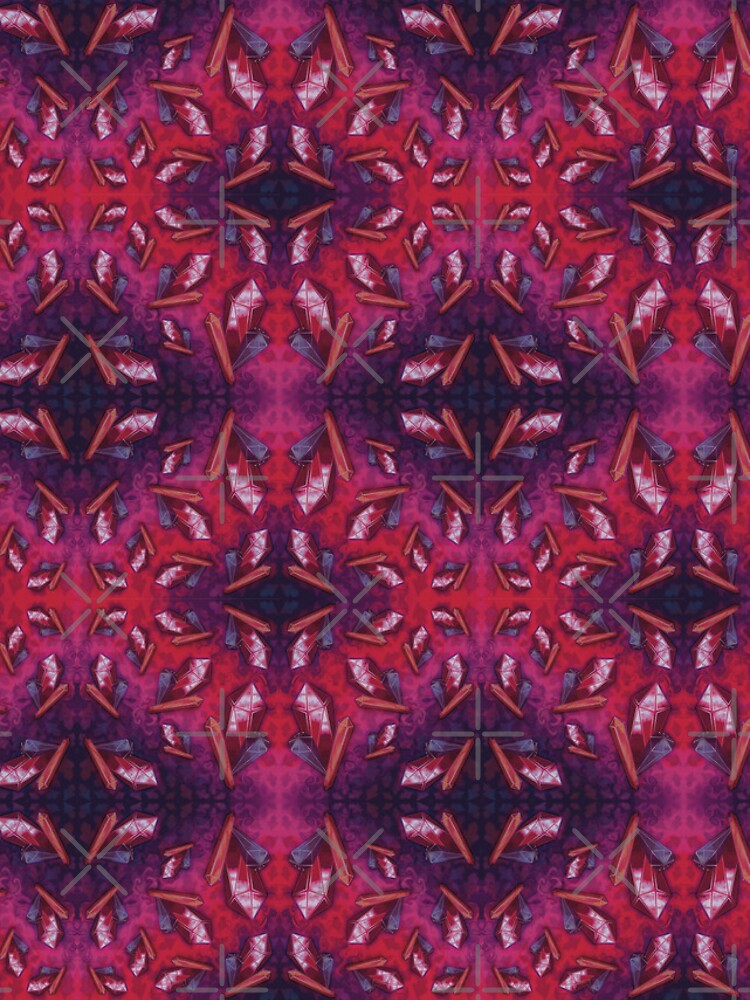 Aperçu 4 sur 4. Coque Samsung Galaxy avec l'œuvre Cristaux - Rouges, Roses, Violets créée et vendue par HenriByDesign.