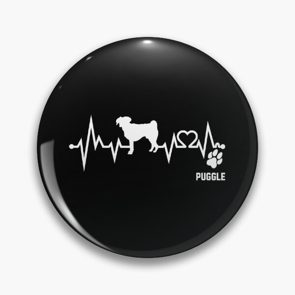 Item preview, Puggle Heartbeat Paw Print Dog Lover Graphic designed and sold by GiaoCalonas.