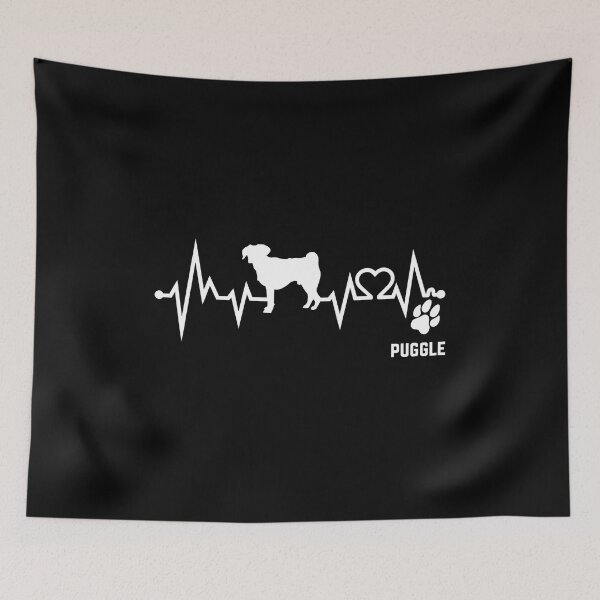 Item preview, Puggle Heartbeat Paw Print Dog Lover Graphic designed and sold by GiaoCalonas.