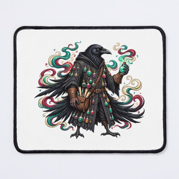 Item preview, Raven Alchemist | Dark Fantasy Potion Master | Magical Crow Wizard designed and sold by MrDev.