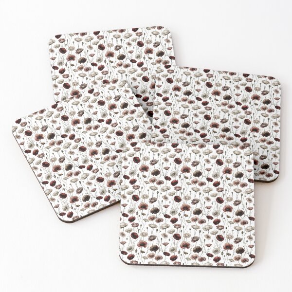 Item preview, Dark Cottagecore Wild Poppy Pattern | Moody Botanical Vintage Floral Design designed and sold by Mousy17.