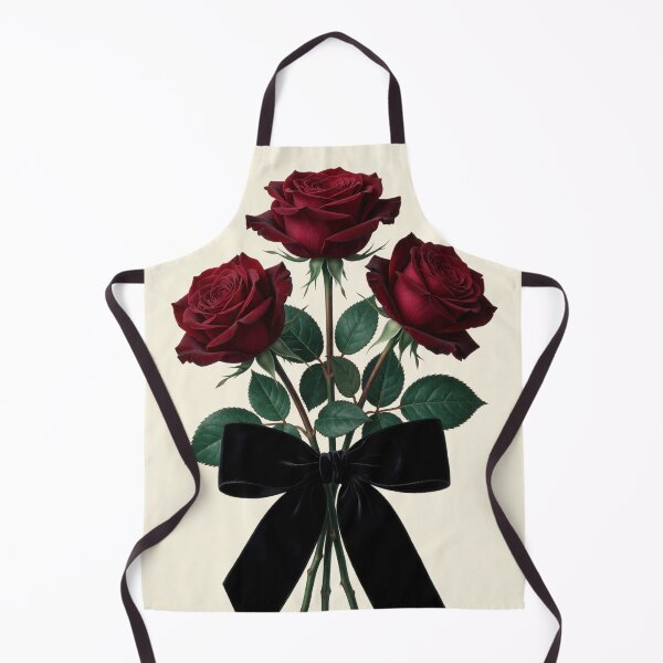 Item preview, Elegant Red Rose Bouquet with Black Bow designed and sold by CooksCreators.