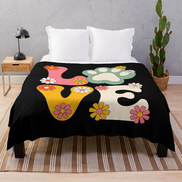 Item preview, Retro Floral Paw Love Groovy Art designed and sold by GiaoCalonas.